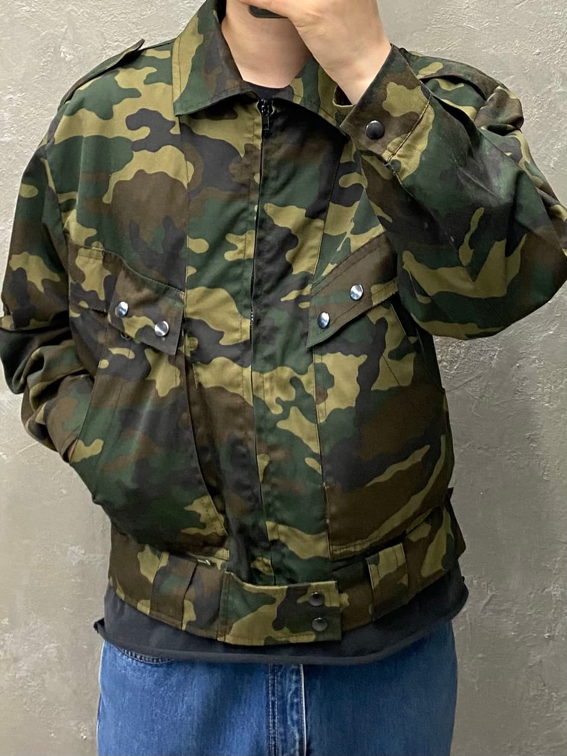 [M] Vintage 빈티지 우드랜드 밀리터리 자켓 상품이미지9