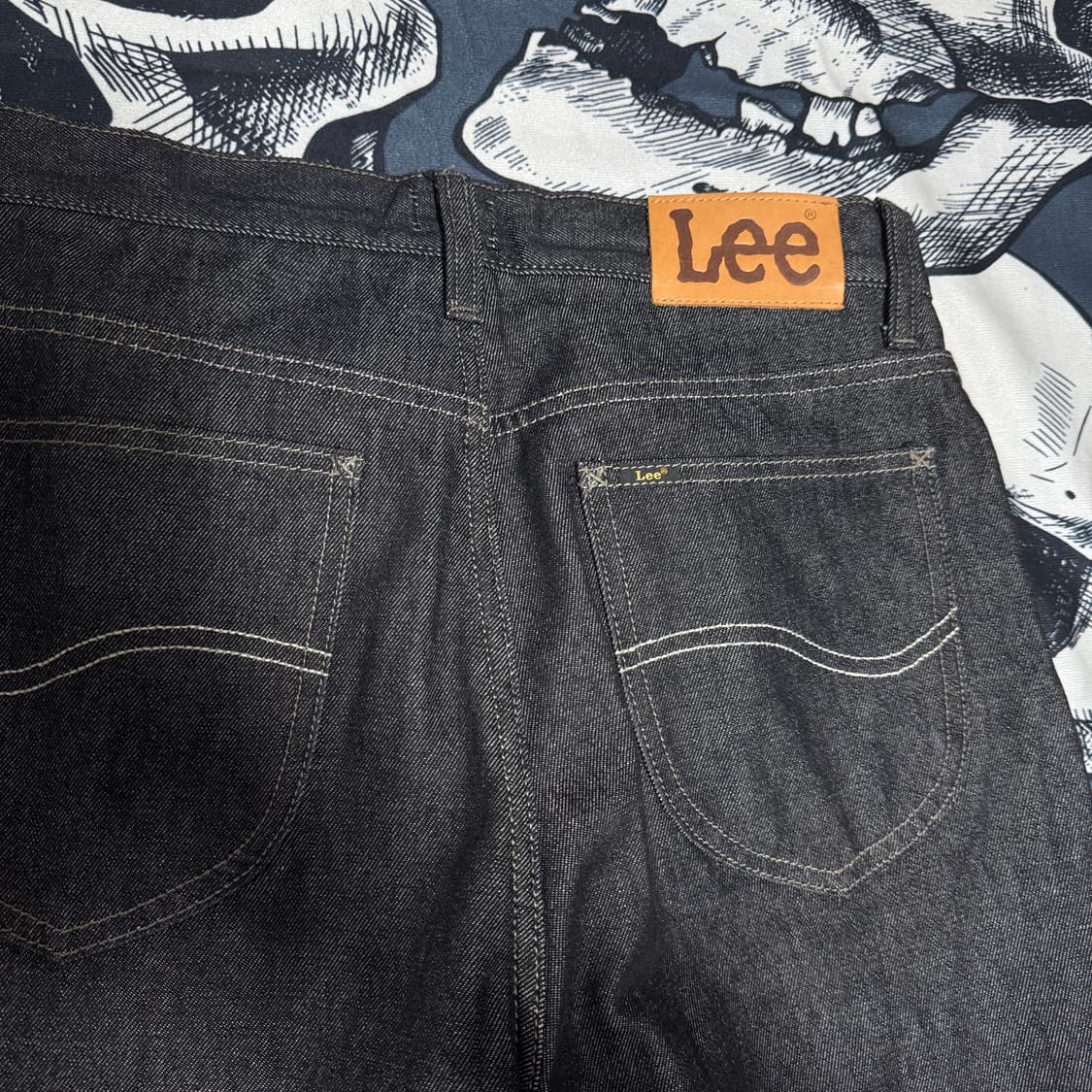 Lee 흑청 생지데님 와이드핏 30사이즈  상품이미지2