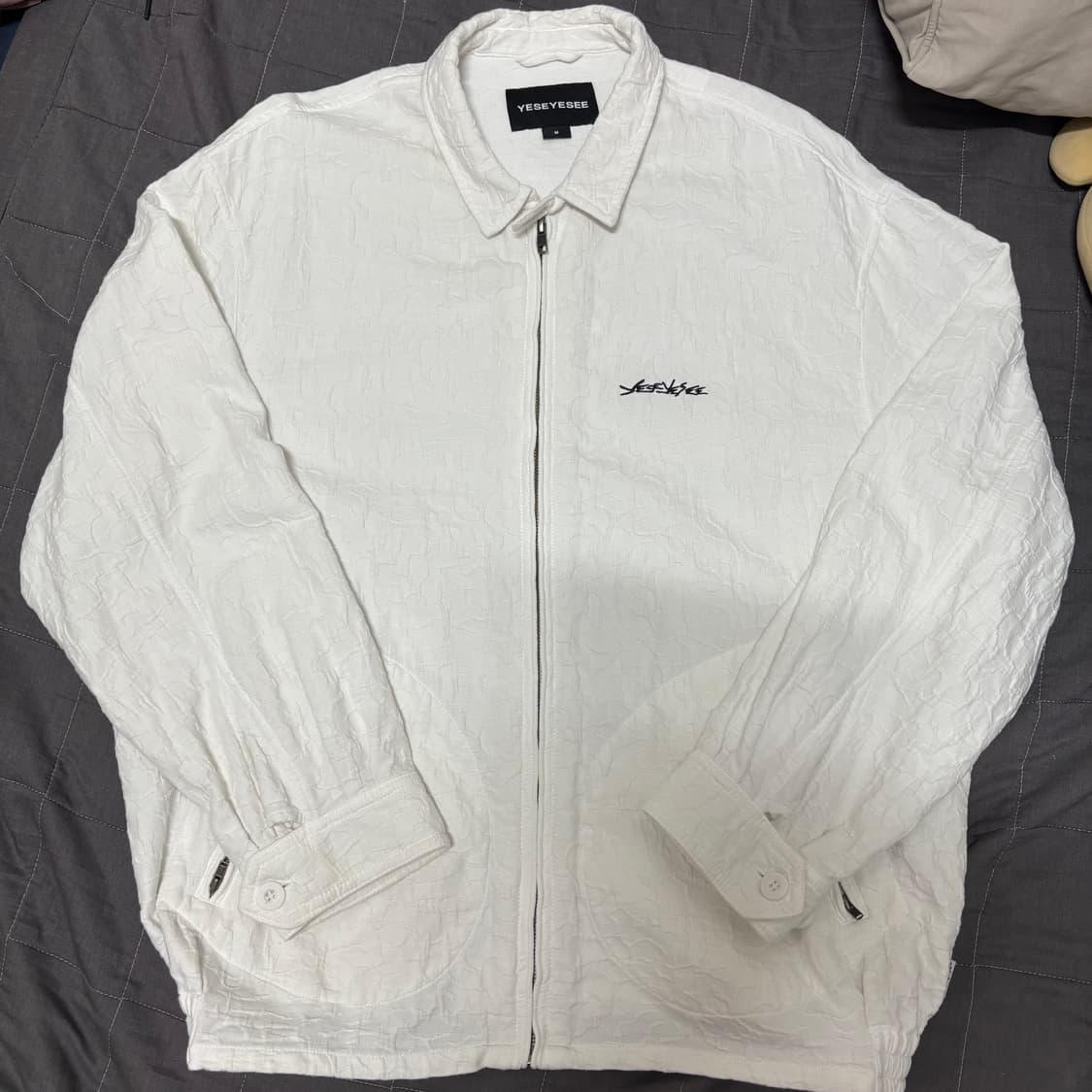 예스아이씨 자켓 Abstract Jacquard Zip Jacket 상품이미지1