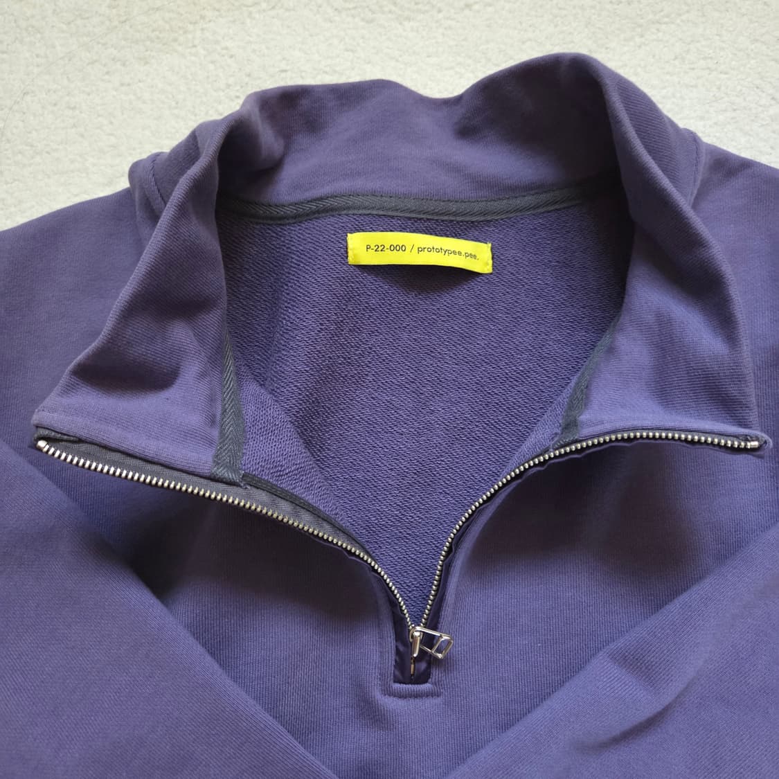 머듈 하프넥 집업 퍼플 상품이미지2