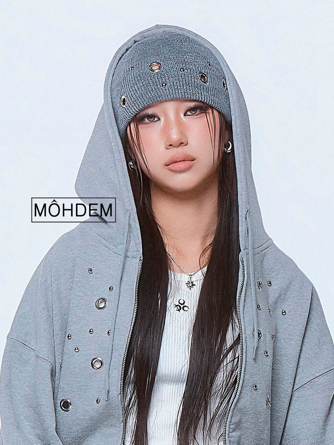 [Unisex] Y2k 아일렛 비니 모자 상품이미지4