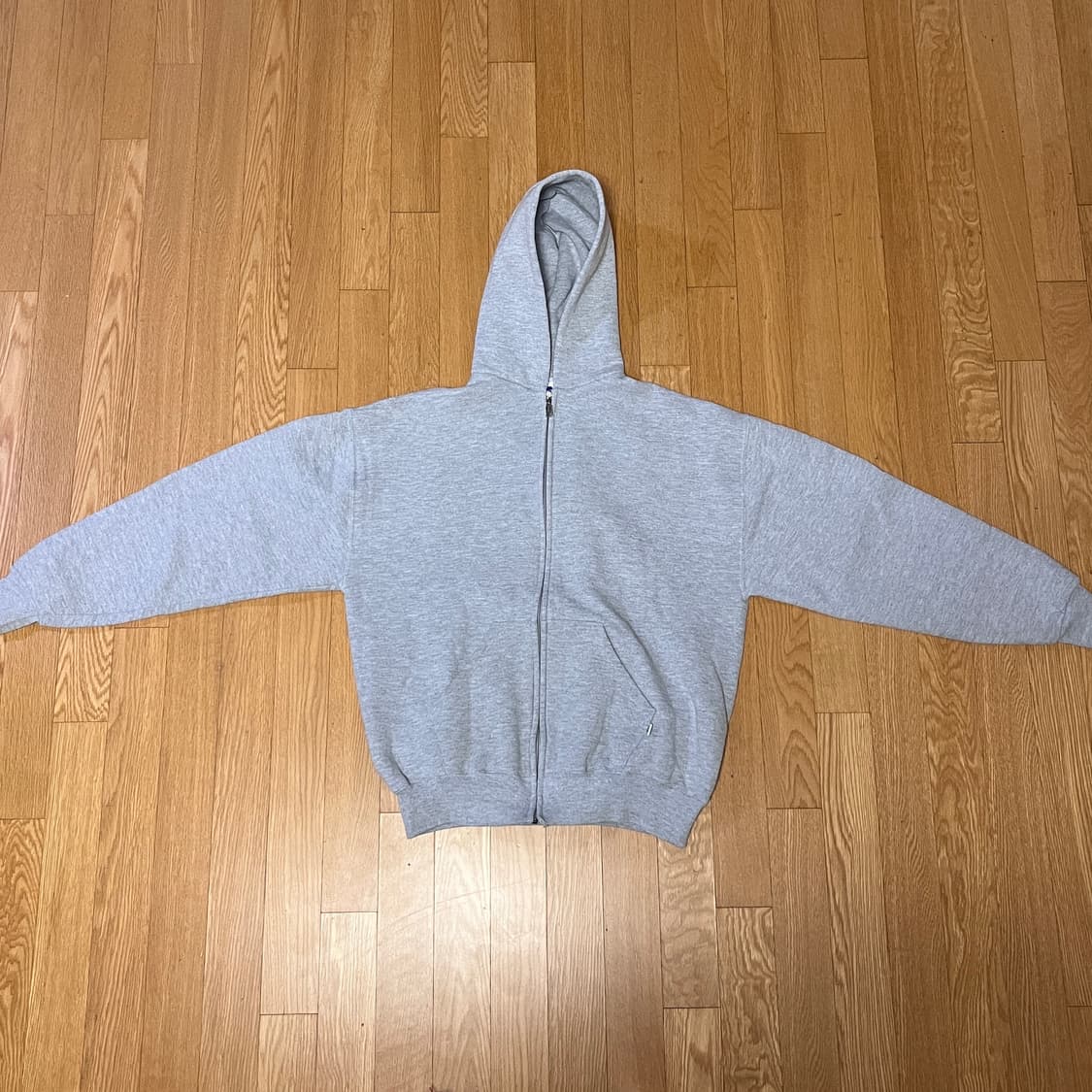 [L] 90s 빈티지 러셀 후드집업 라이트 그레이 상품이미지3