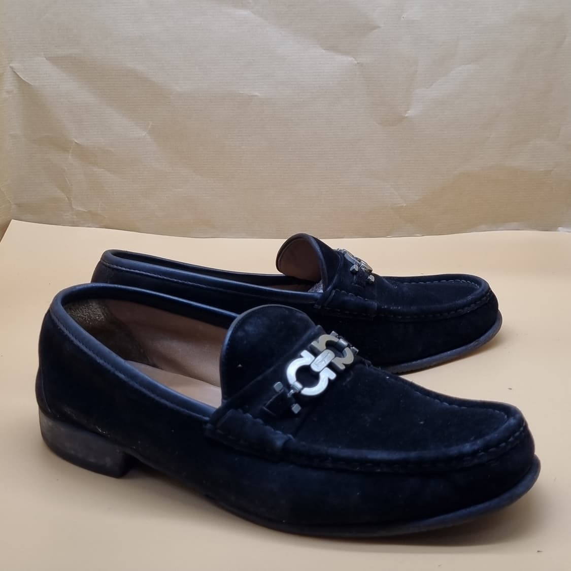 페라가모 스웨이드 간니치 남성로퍼8 260-265 상품이미지1