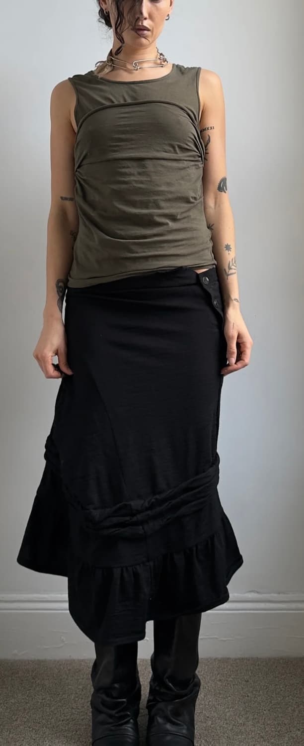 준야와타나베 asymmetric skirt 상품이미지3