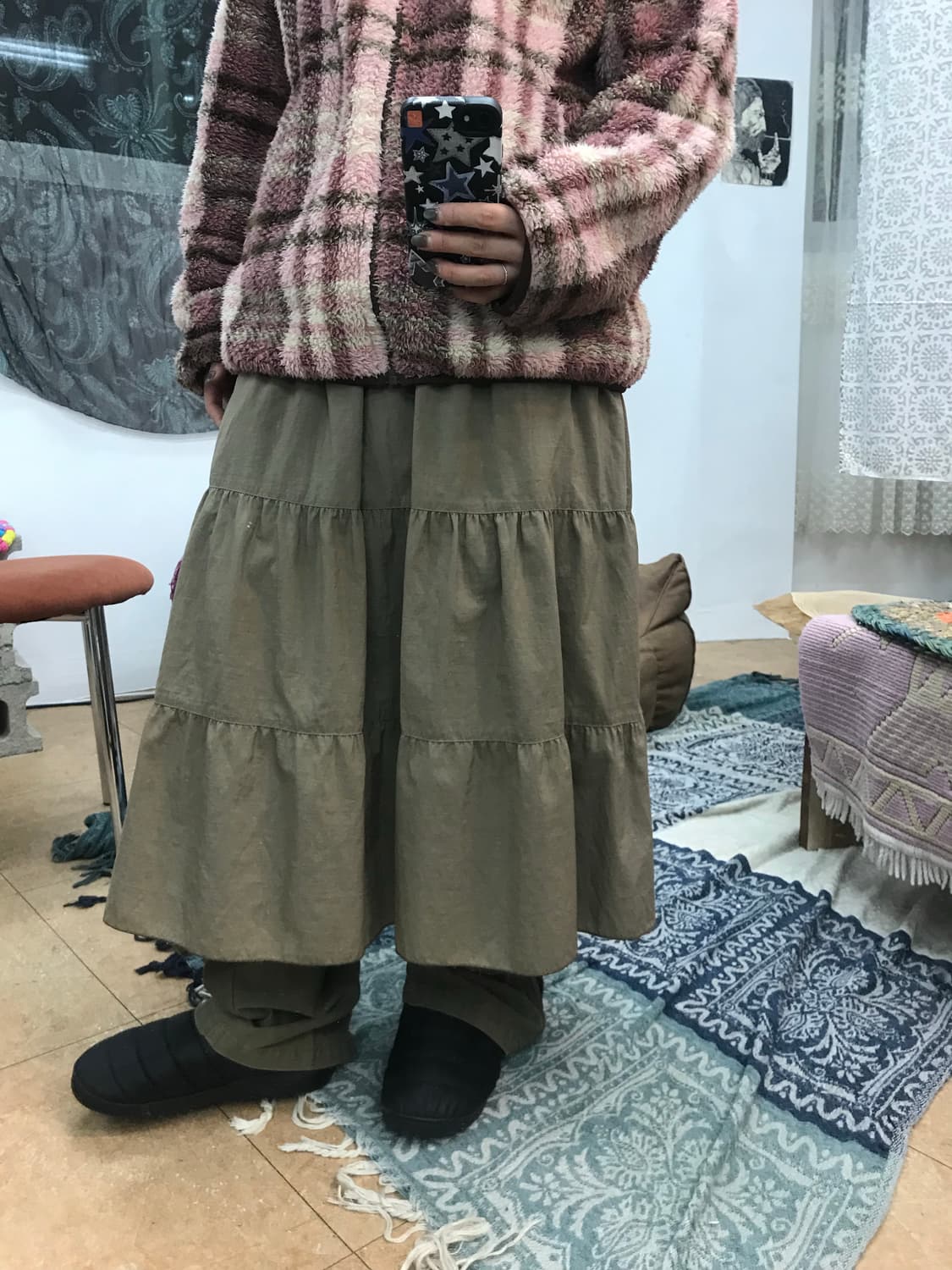 빈티지 밴딩 캉캉 스커트  상품이미지1