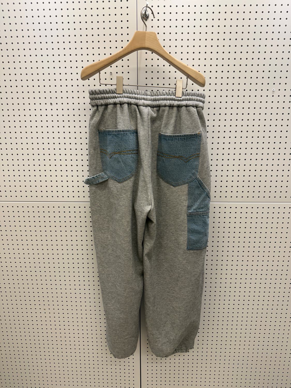 빈티지 데님 포인트 스트링 스웻 팬츠 U867 상품이미지4
