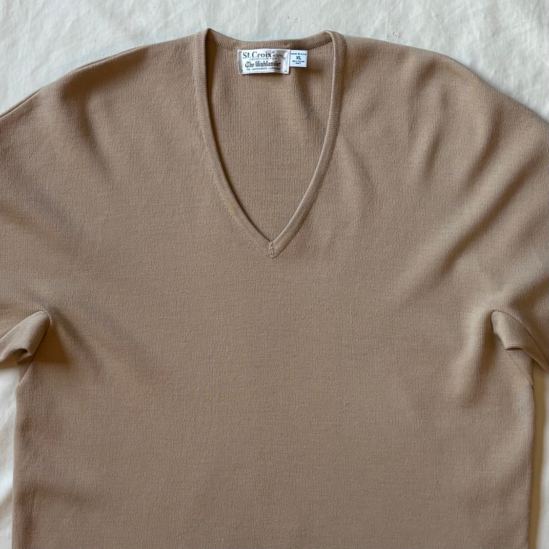 [XL] 90s USA St.Croix 홀가먼트 울 브이넥 니트 상품이미지2