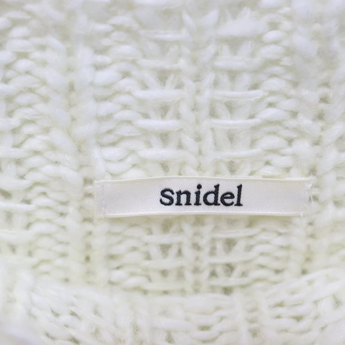 SNIDEL 오프숄더 아이보리 울혼방 니트 60365 상품이미지9