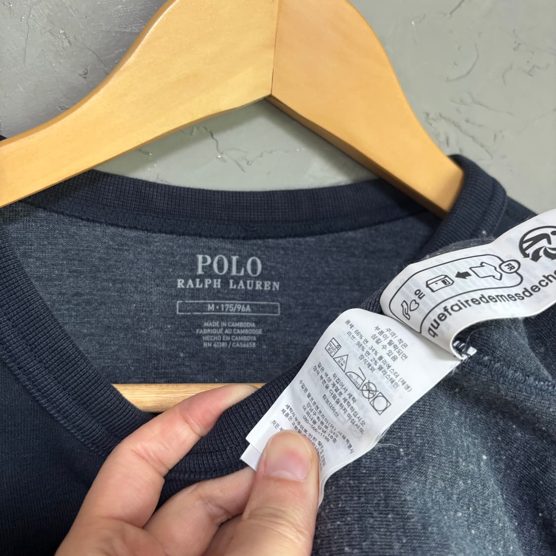 폴로 랄프로렌 맨투맨 네이비 상품이미지3