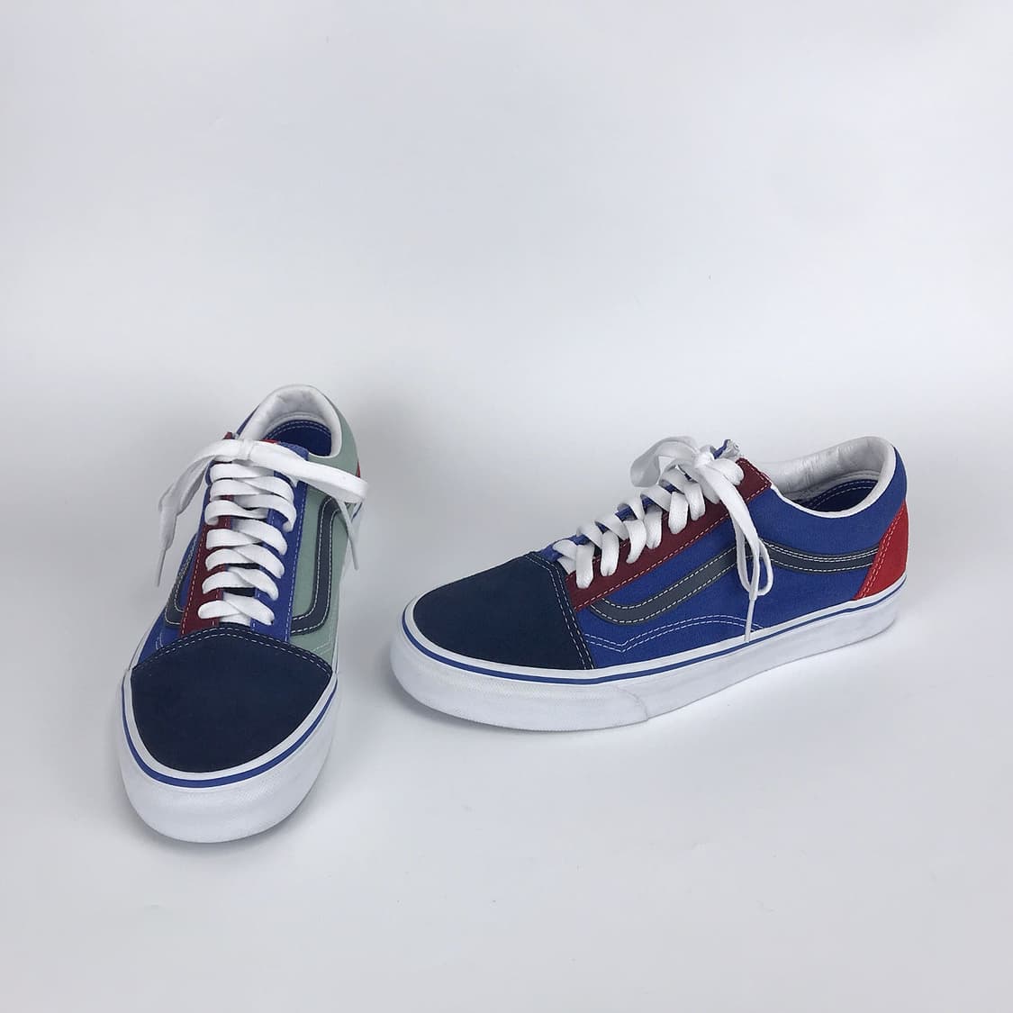 반스 vans 블루 레드 올드스쿨 스니커즈 신발 남성270 상품이미지1