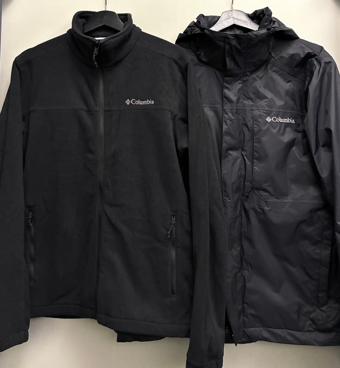 (M~L)컬럼비아 2 in 1 팁톤 피크 옴니테크 플리스 바람막이 점퍼 상품이미지1