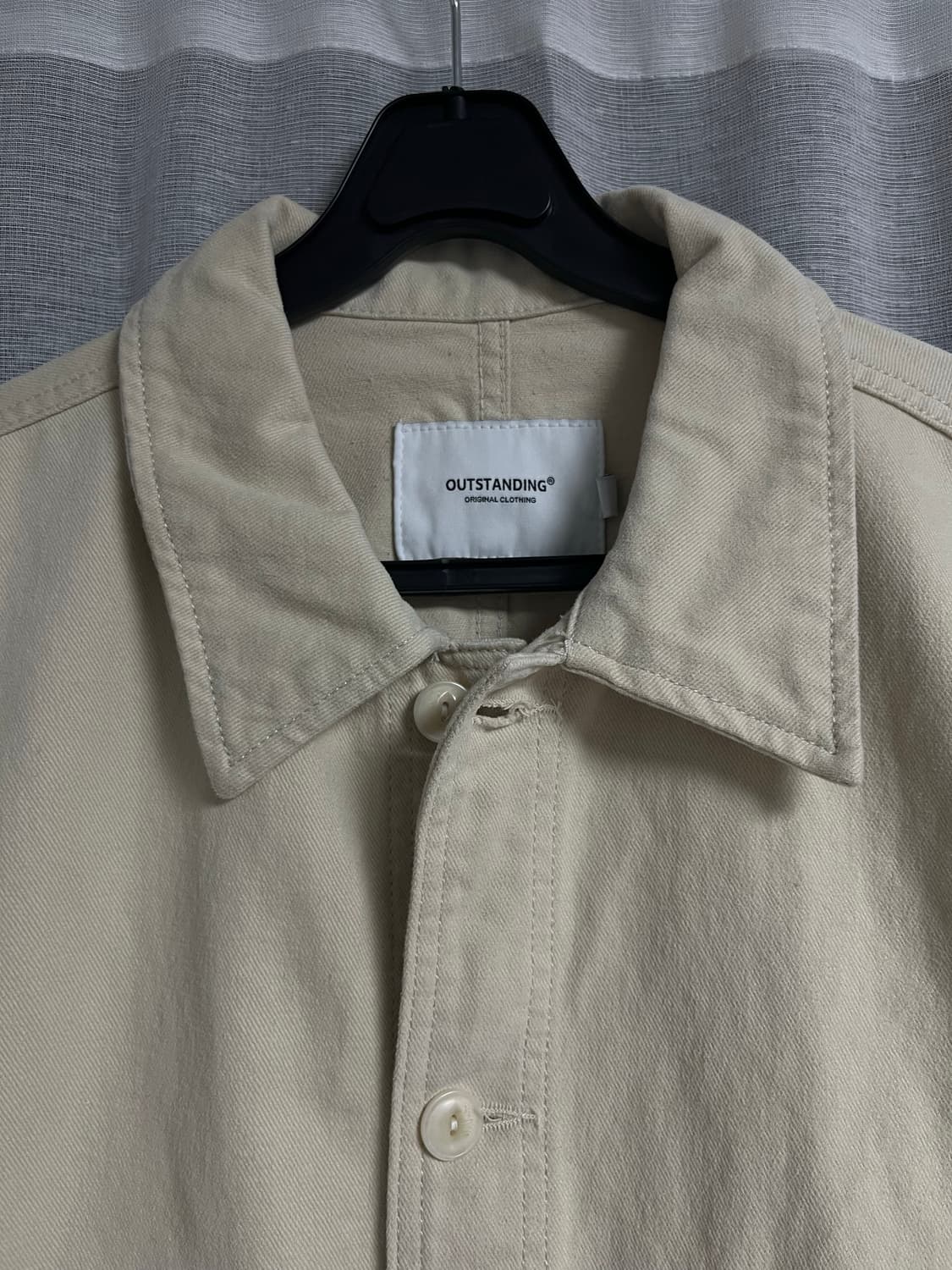 아웃스탠딩 코튼 자켓 베이지 상품이미지2