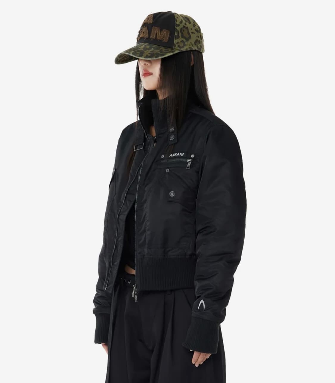 아캄 봄버 자켓 High-Neck Bomber Jacket 상품이미지1