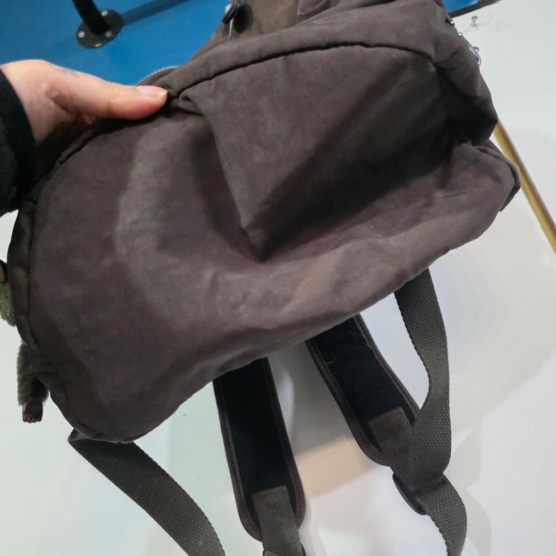 키플링 백팩 브라운 키링 포함 가방 y2k 빈티지 상품이미지5