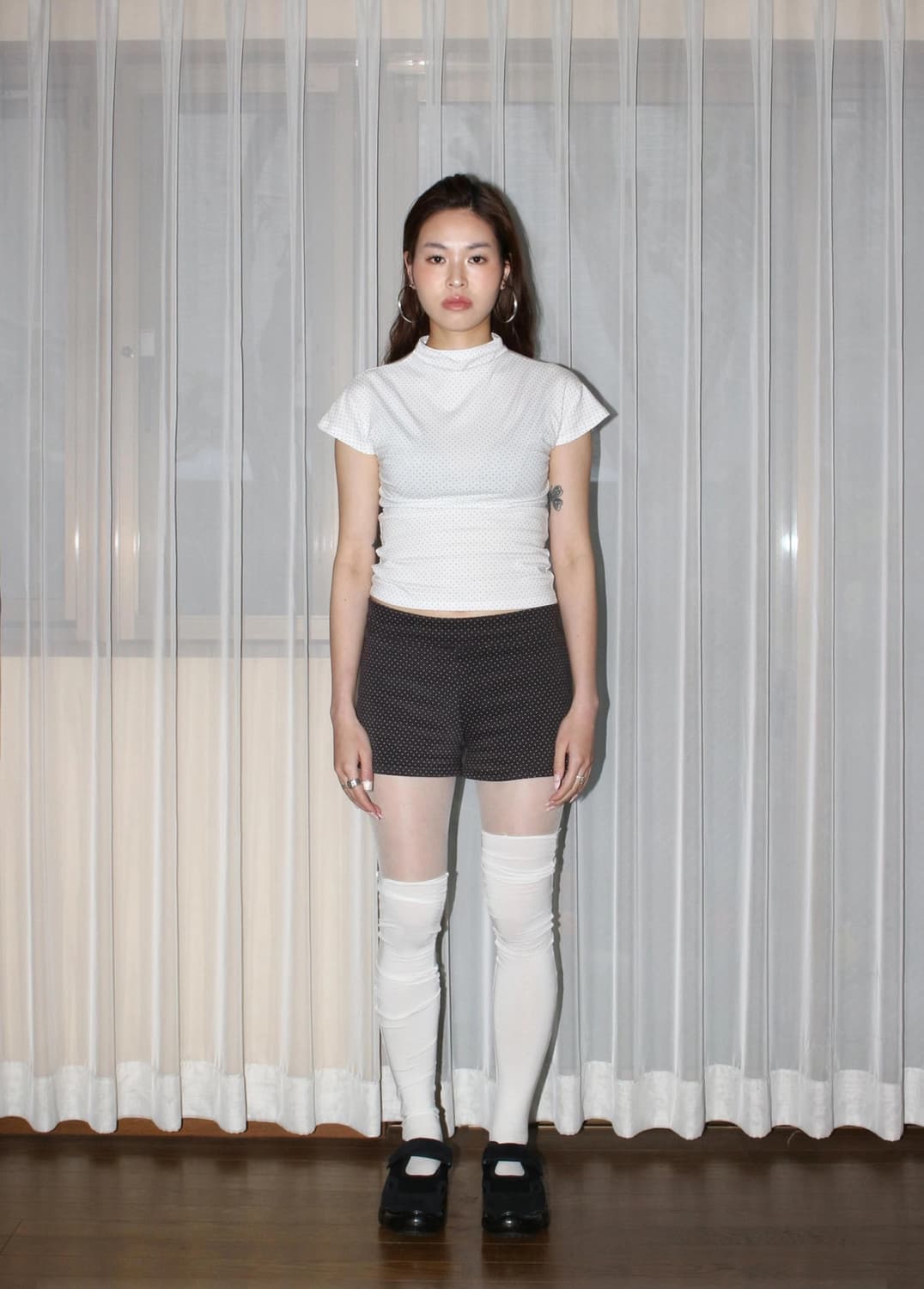 KÜL 큘 Dot Halfe T [White] 상품이미지1