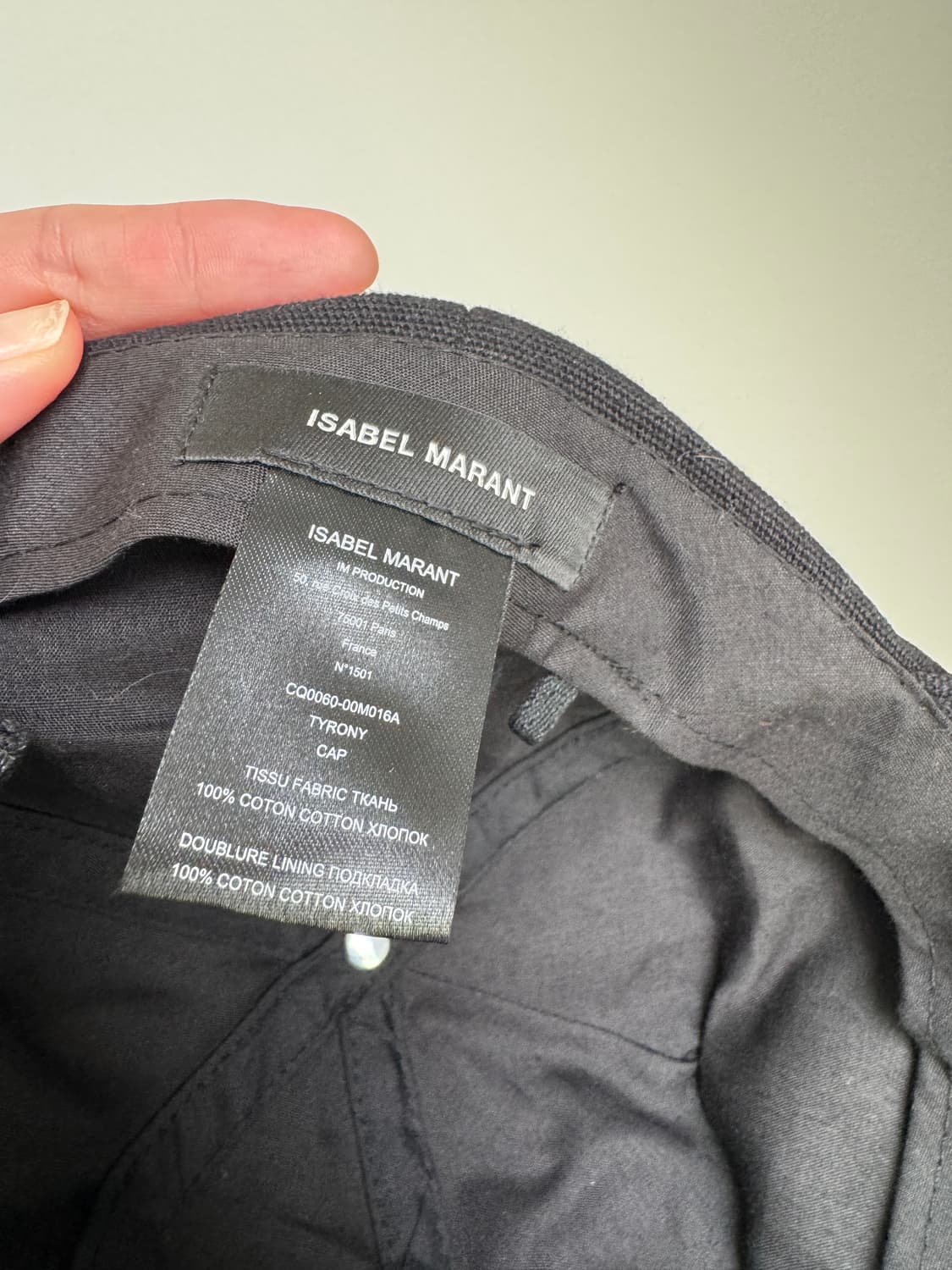 이자벨마랑 타이론 로고 캡 상품이미지3