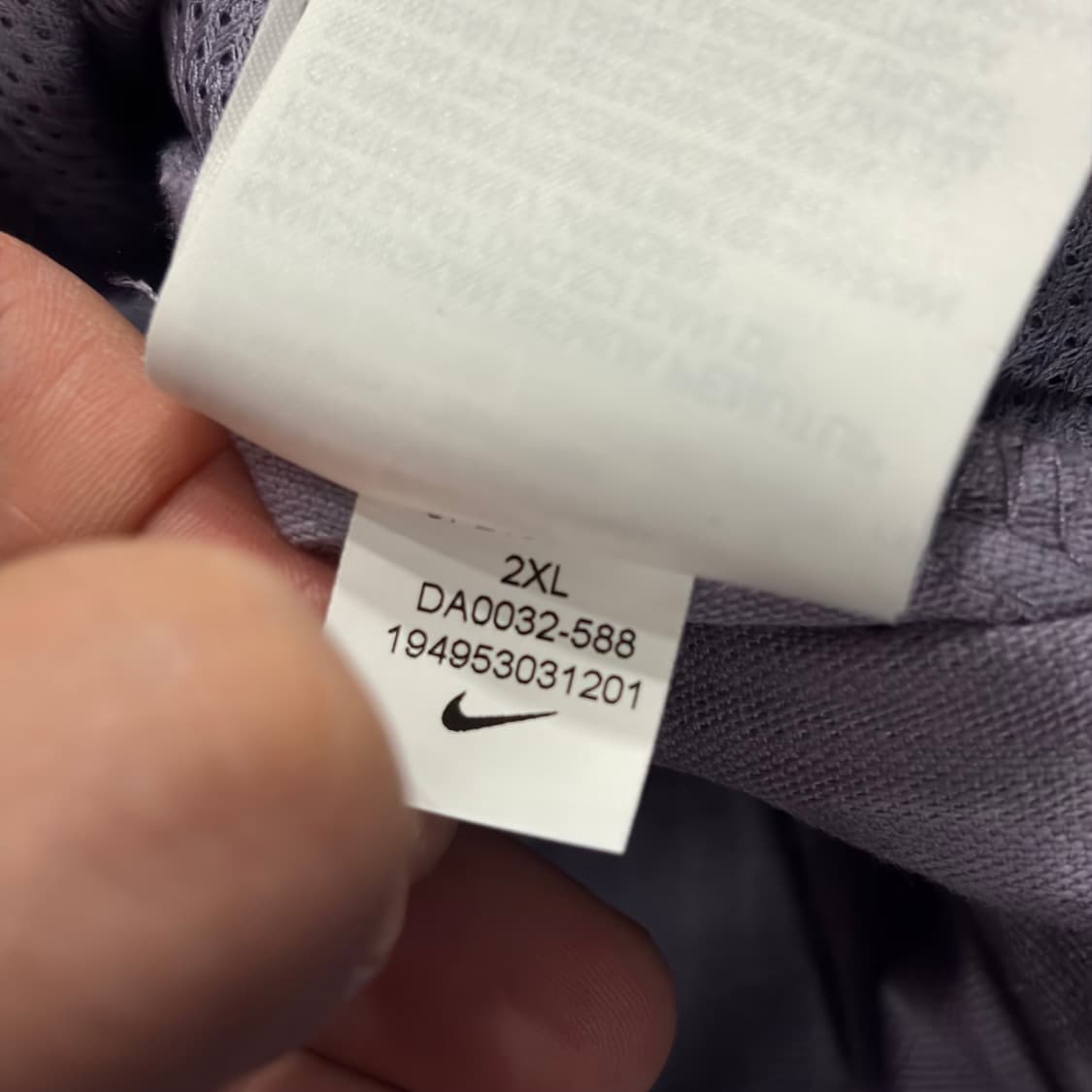 [2XL] 나이키 코듀로이 퍼플 트랙탑 집업 자켓 C848 상품이미지10