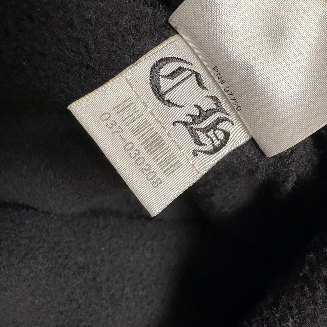 크롬하츠 버티컬 1988 로고 후드 XL 상품이미지7