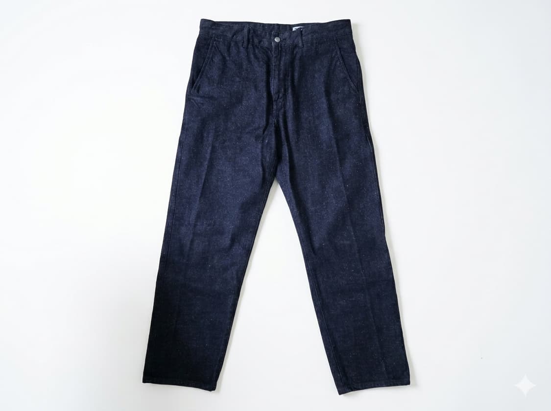 포터리 원 워시드 컴포트 데님 테이퍼드 블루 상품이미지1