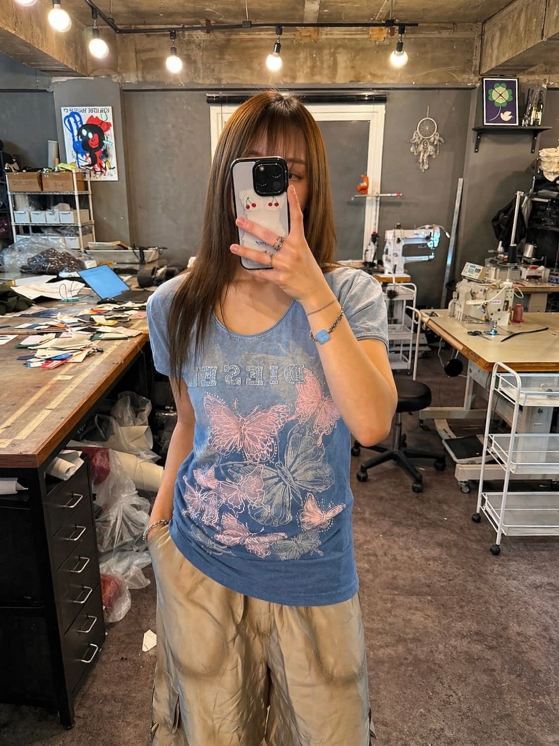 Diesel Butterfly Gradient Tee 상품이미지1