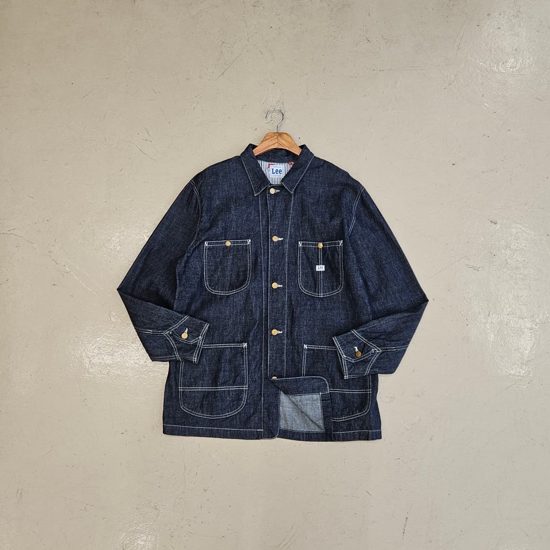 일본판 LEE union made 리 커버올 자켓 진청자켓 XL 상품이미지2