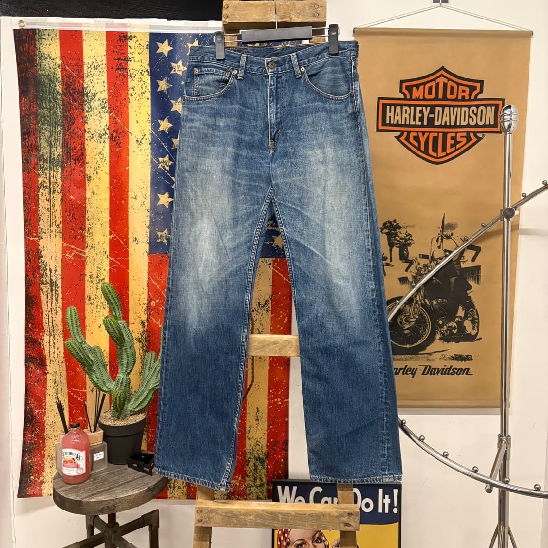 00s 리바이스503 재팬라인 빈티지 워싱 스트레이트 데님 팬츠 N85 상품이미지1