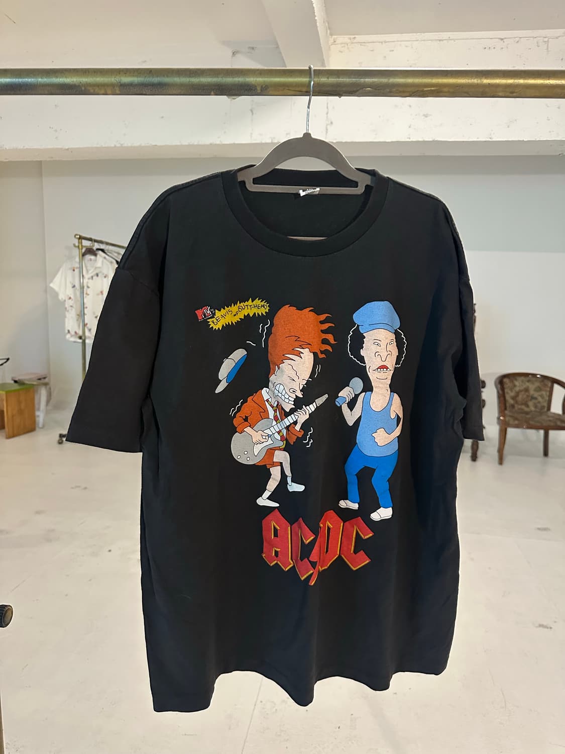 빈티지 밴드티 락티 acdc 비비스 벗헤드 상품이미지1