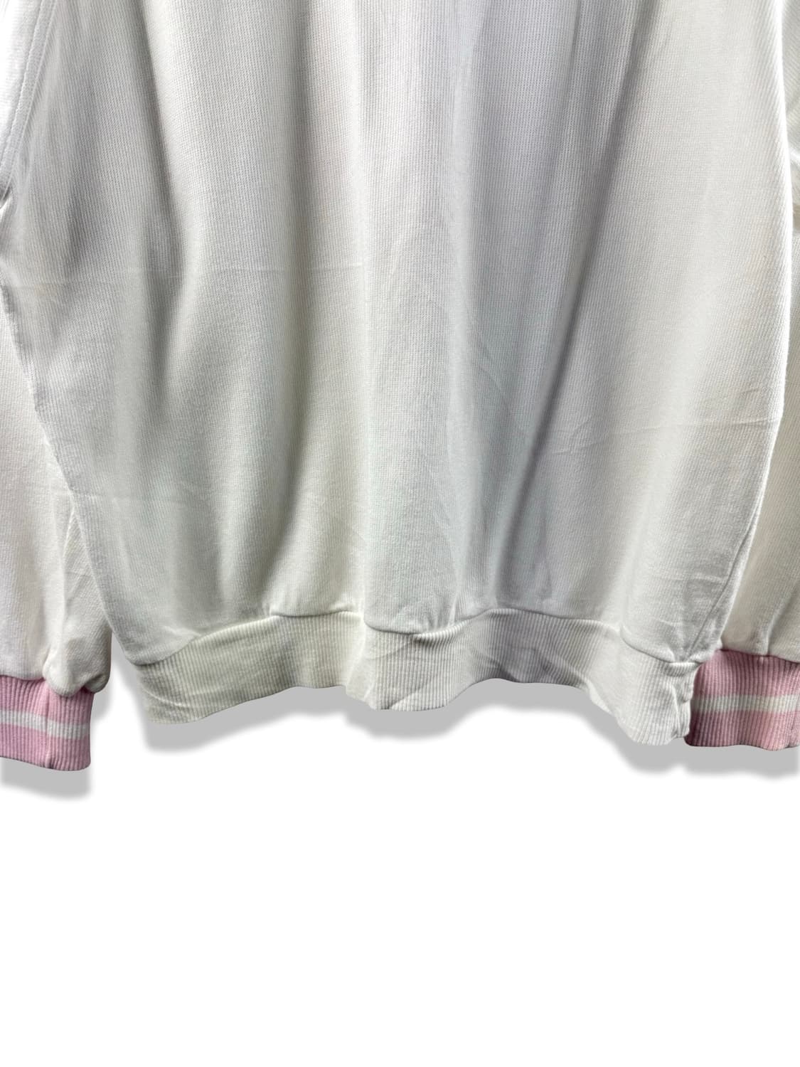 꾸레쥬 핑크 화이트 크루넥1888  상품이미지5