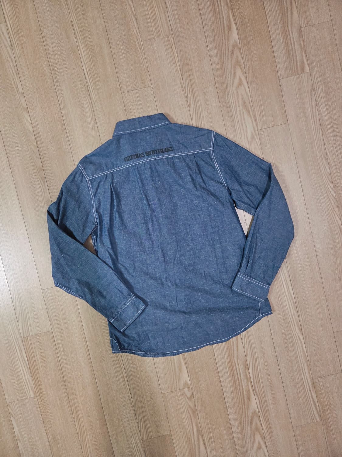 비치 사운드 더블 포켓 샴브레이 셔츠 상품이미지5