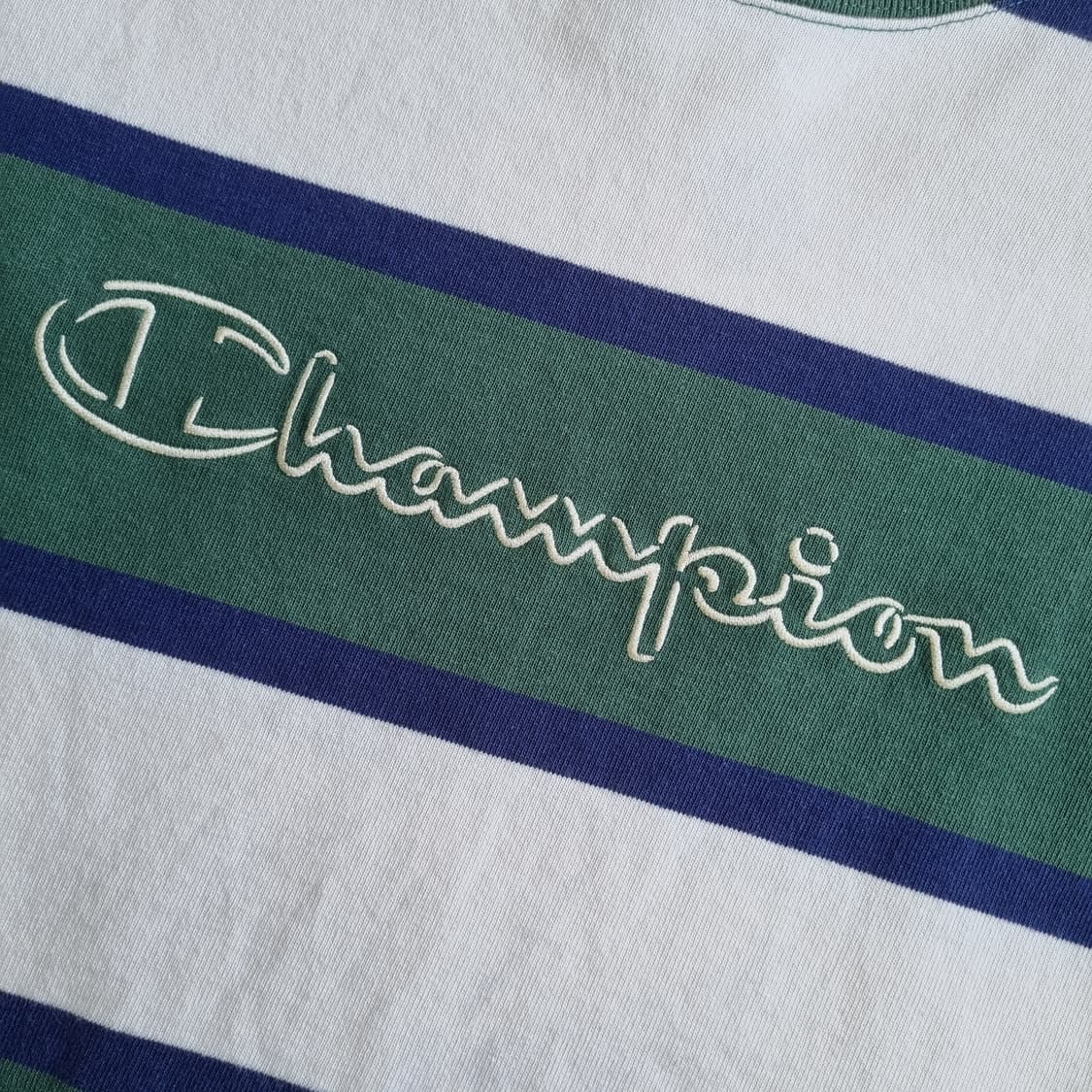 챔피온 Champion C3-R303 스트라이프 반팔티 1985 상품이미지5