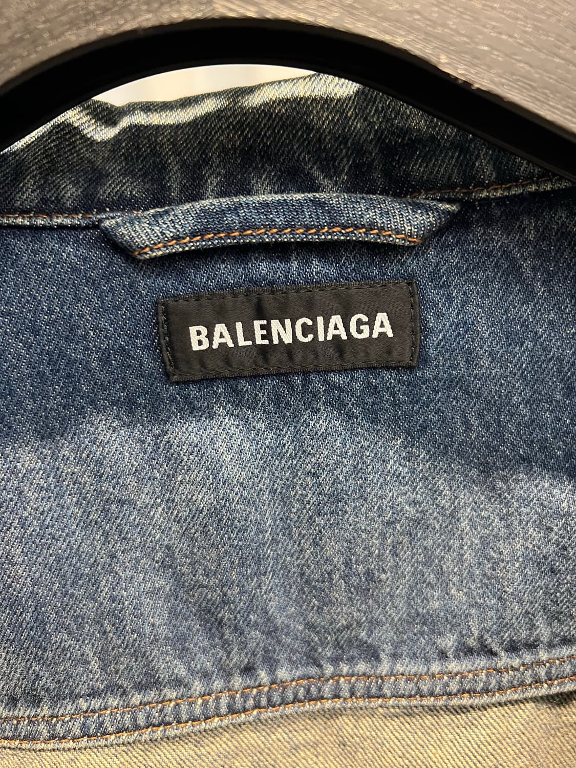 (48) 발렌시아가 백로고 데님 트러커 데님 청자켓 상품이미지5