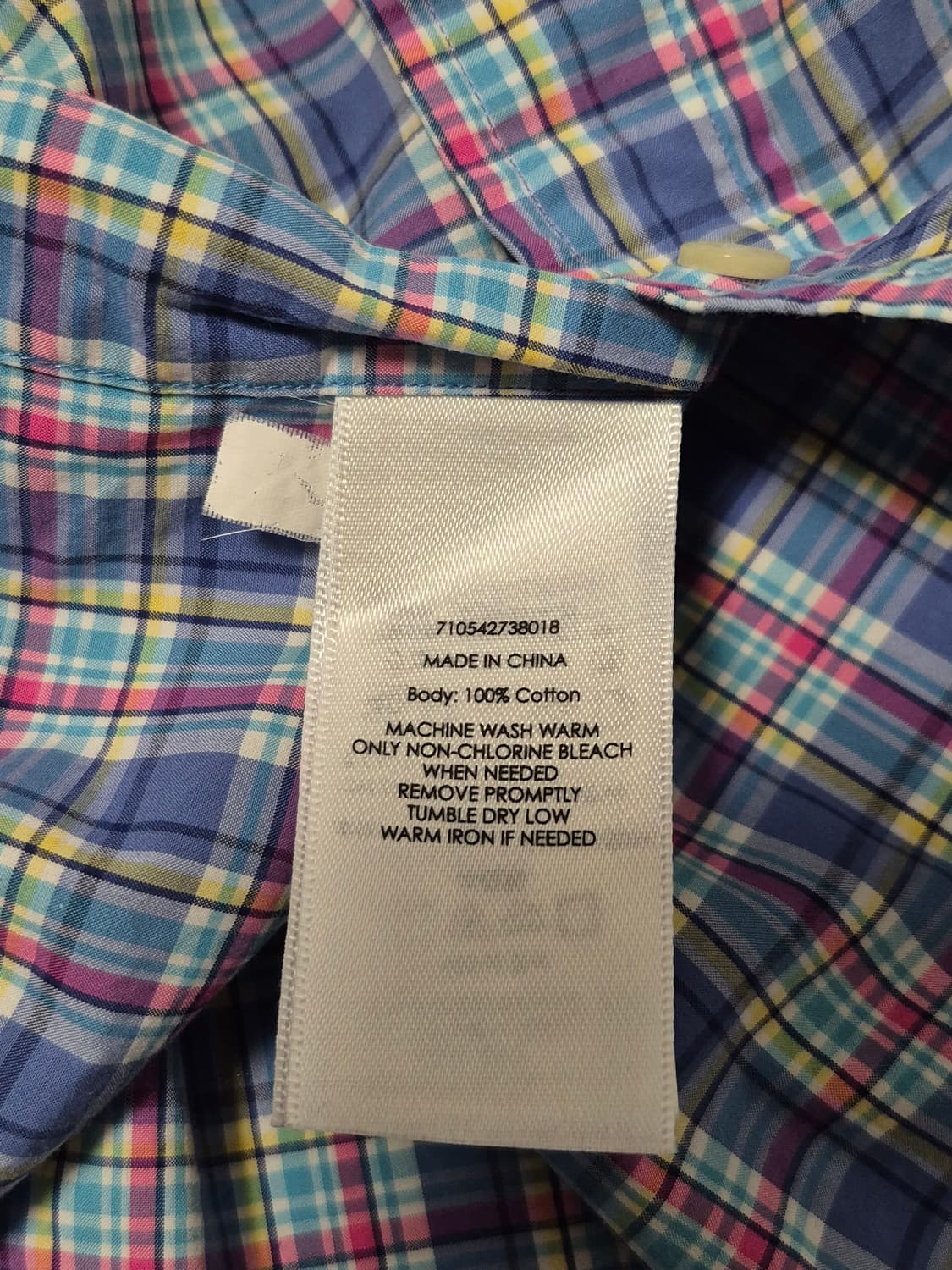 폴로 랄프로렌 체크 남방 긴팔 셔츠 남성 95사이즈 상품이미지5