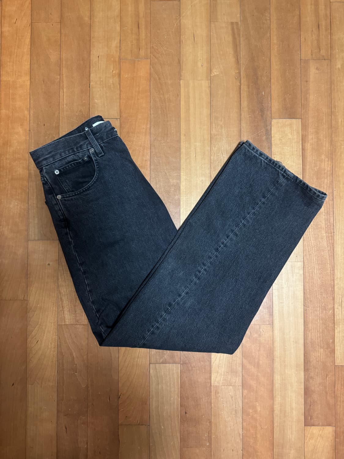 선플라워 와이드트위스트 워시드블랙 29/32 상품이미지2