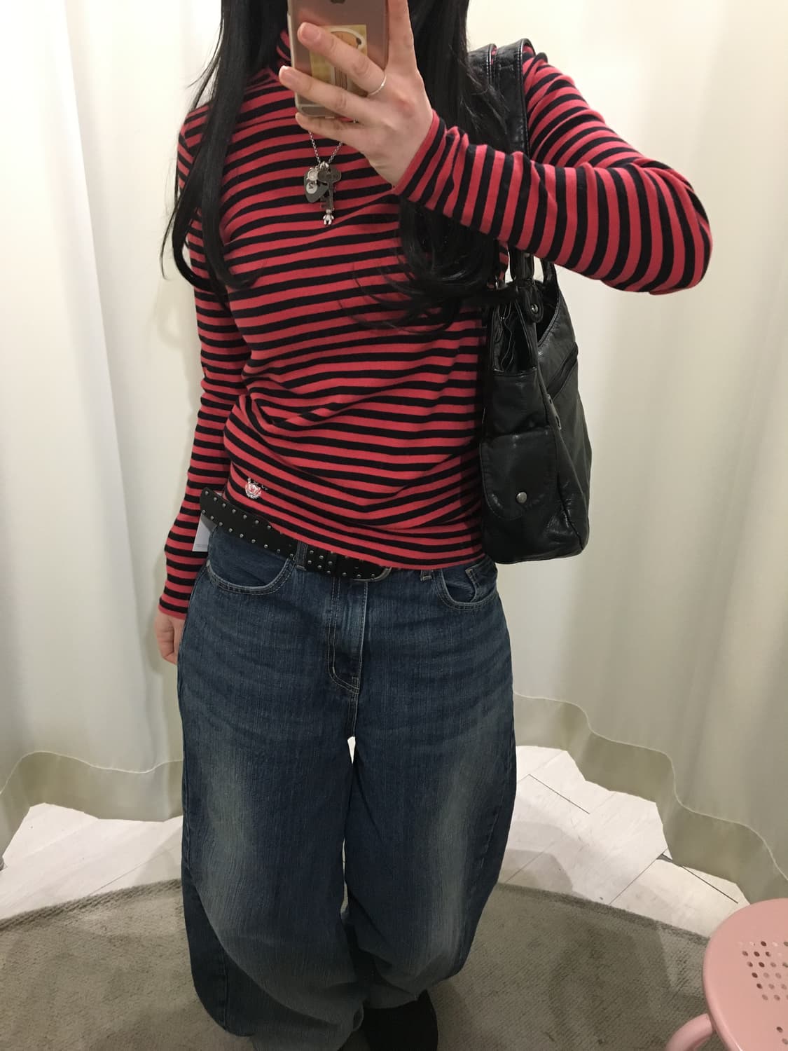 LIPSTAR Y2k stripe sleeve 상품이미지3