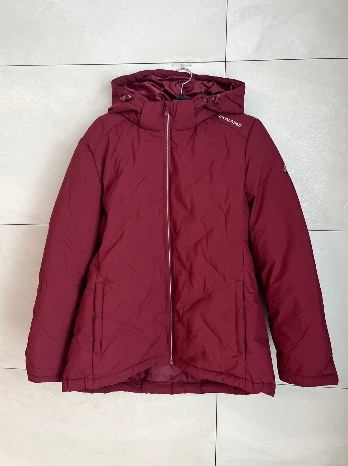 몽벨 여성용 후드 패딩 버건디 [95] 상품이미지3