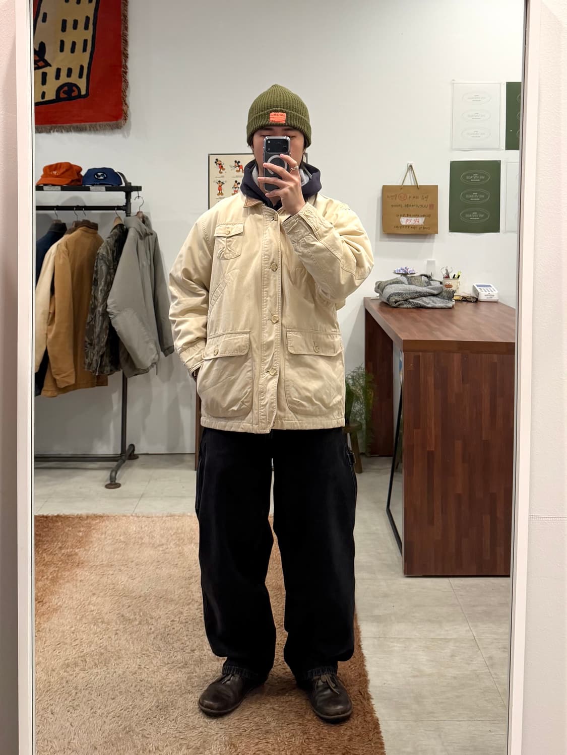 Back Fire 빈티지 헌팅 자켓 상품이미지2