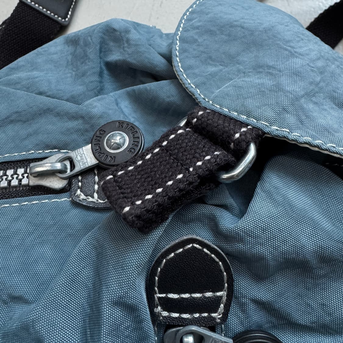 키플링 복조리 고릴라 키링 하늘색 복주머니 미니 백팩 상품이미지5