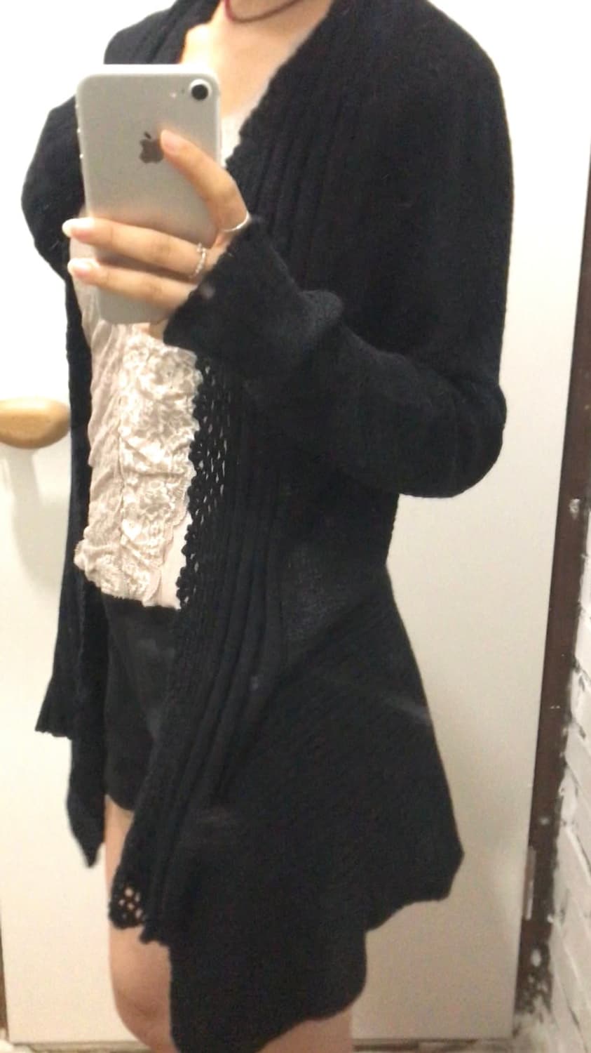 블랙 롱가디건 상품이미지1