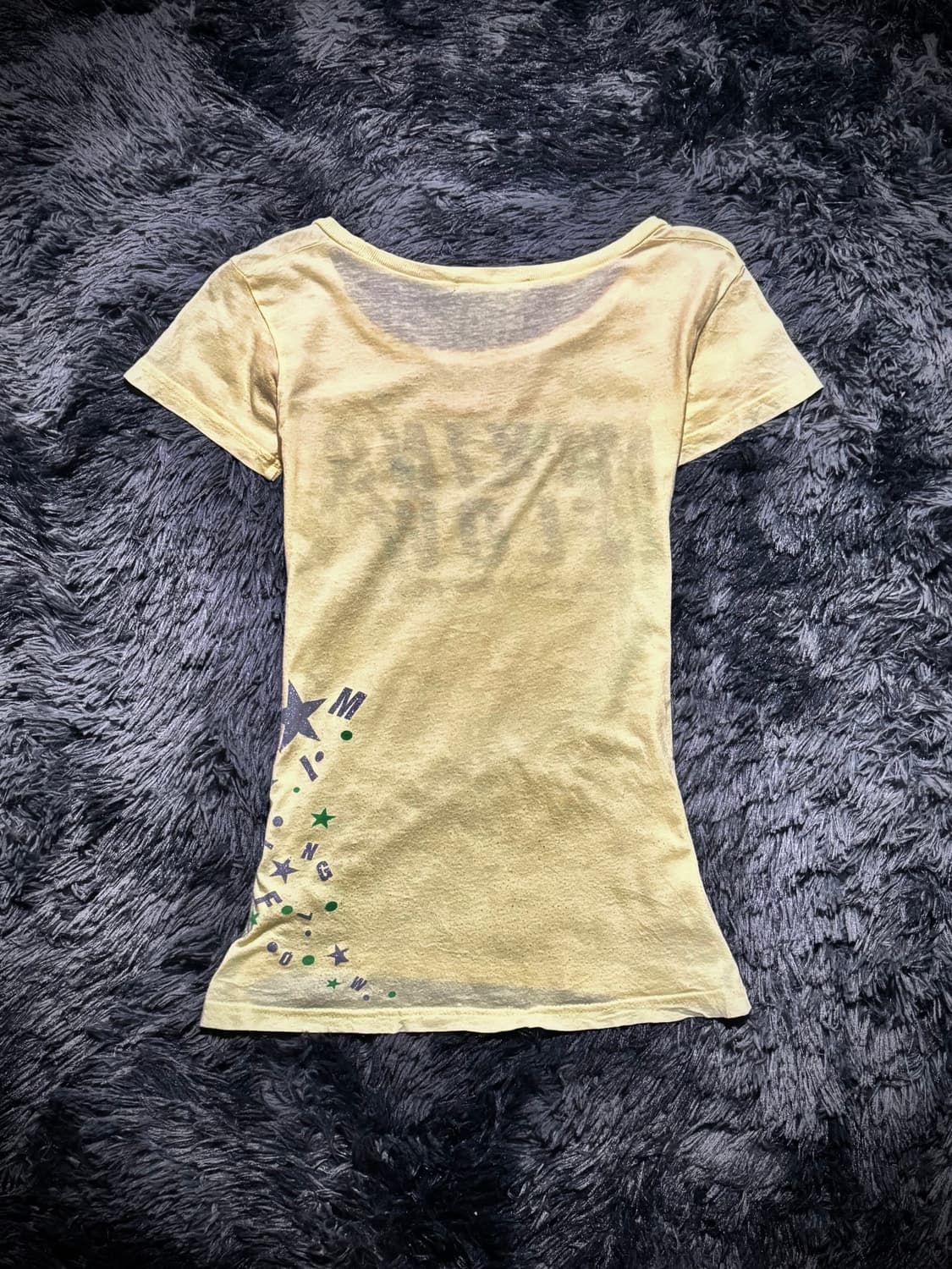 스타 프린팅 레터링 반팔 티셔츠 상품이미지2