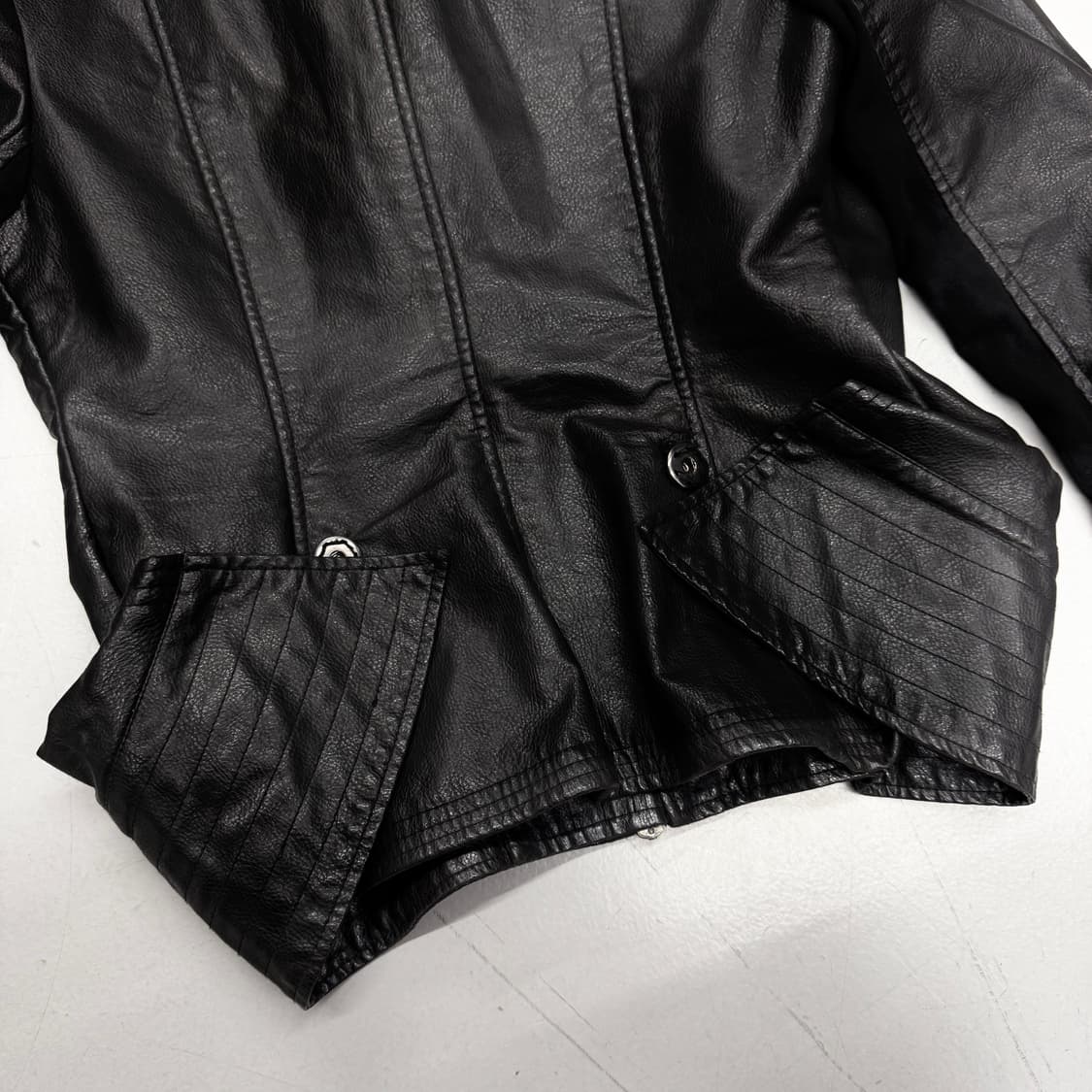 릭오웬스맛 하이넥 레더 후드 가죽자켓 상품이미지6