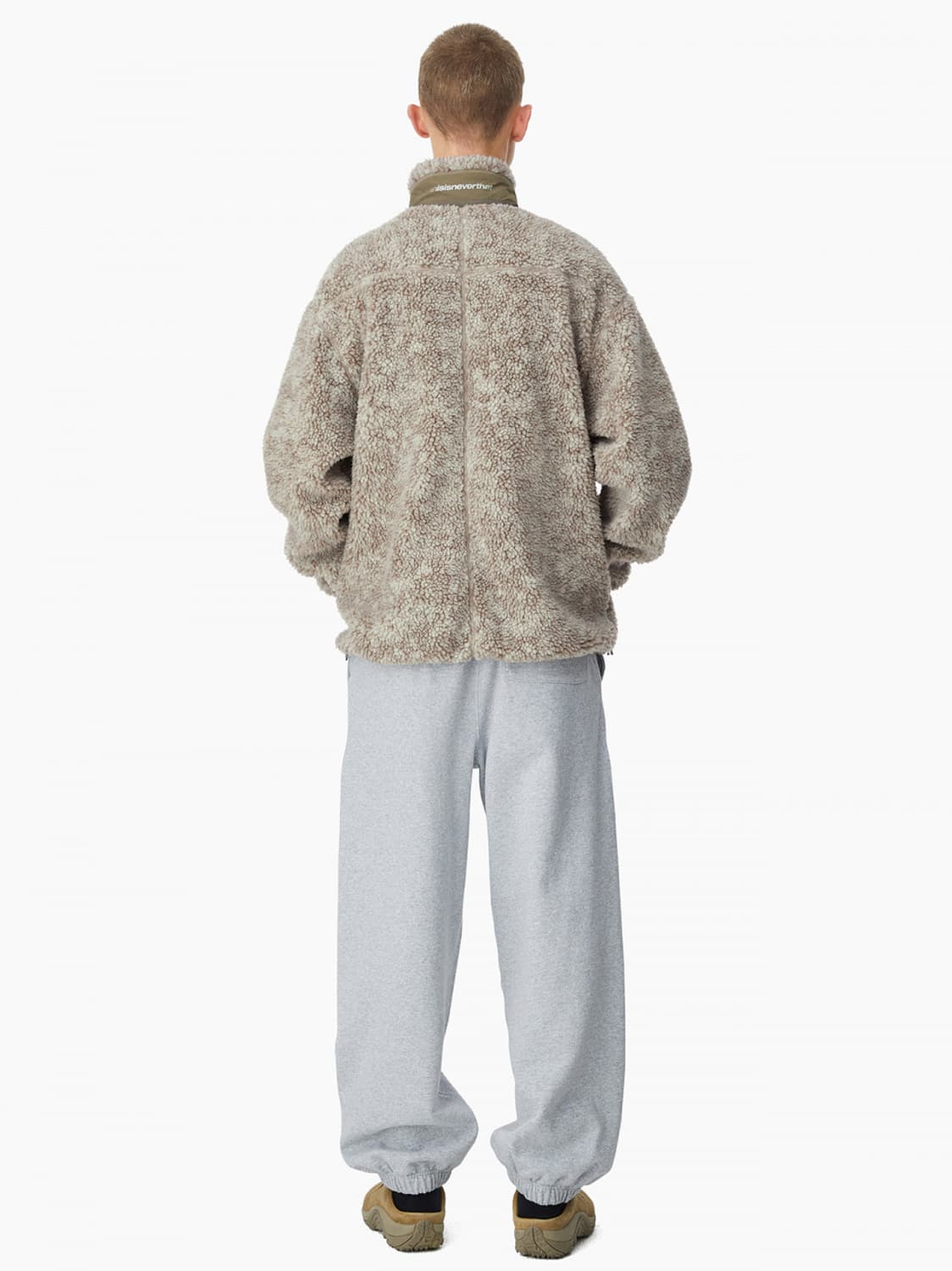 디스이즈네버댓 쉐르파 플리스 후리스 자켓 스톤 M 상품이미지5