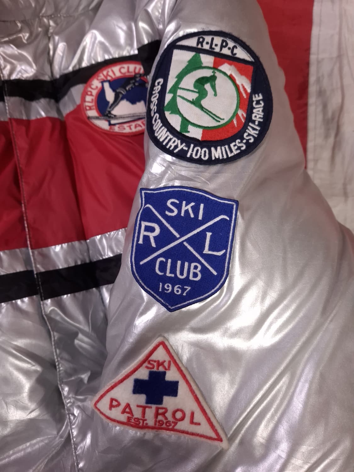 오리지날 신형 랄프로렌폴로 메탈릭 스키클럽 패치 패딩파카 상품이미지3