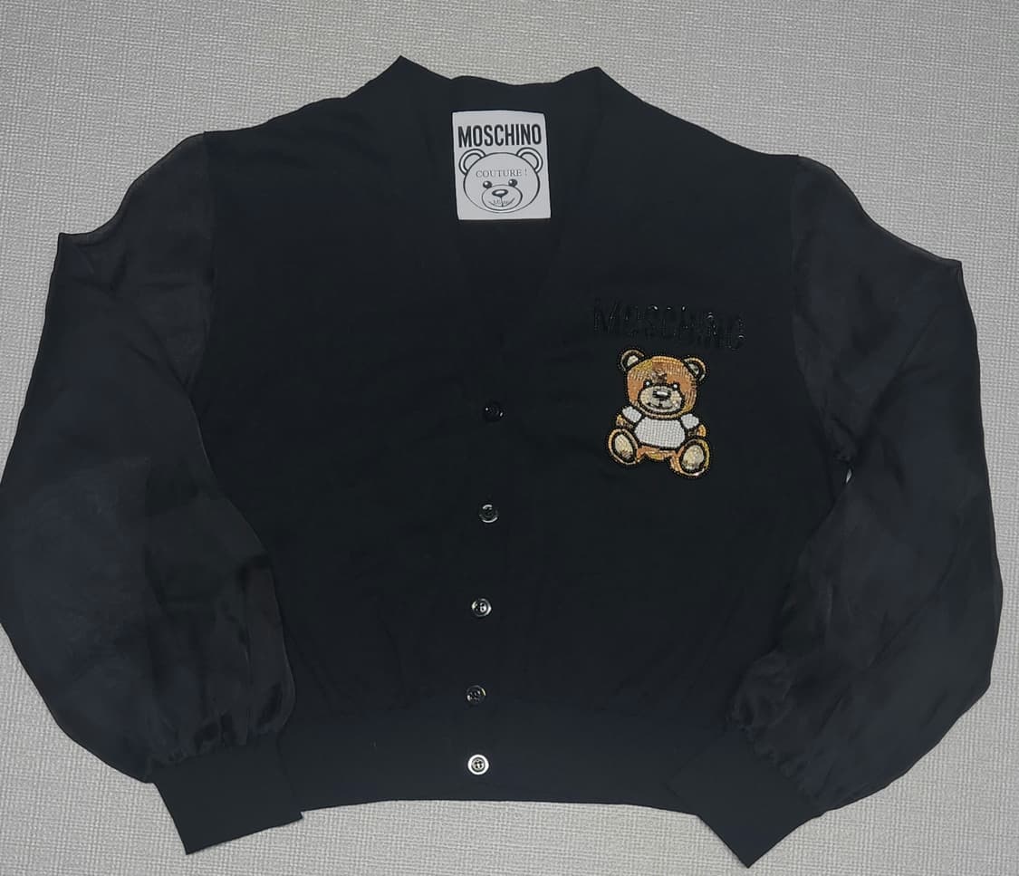 (정품) Moschino 비쥬 테티베어 블랙 가디건(90) 상품이미지3