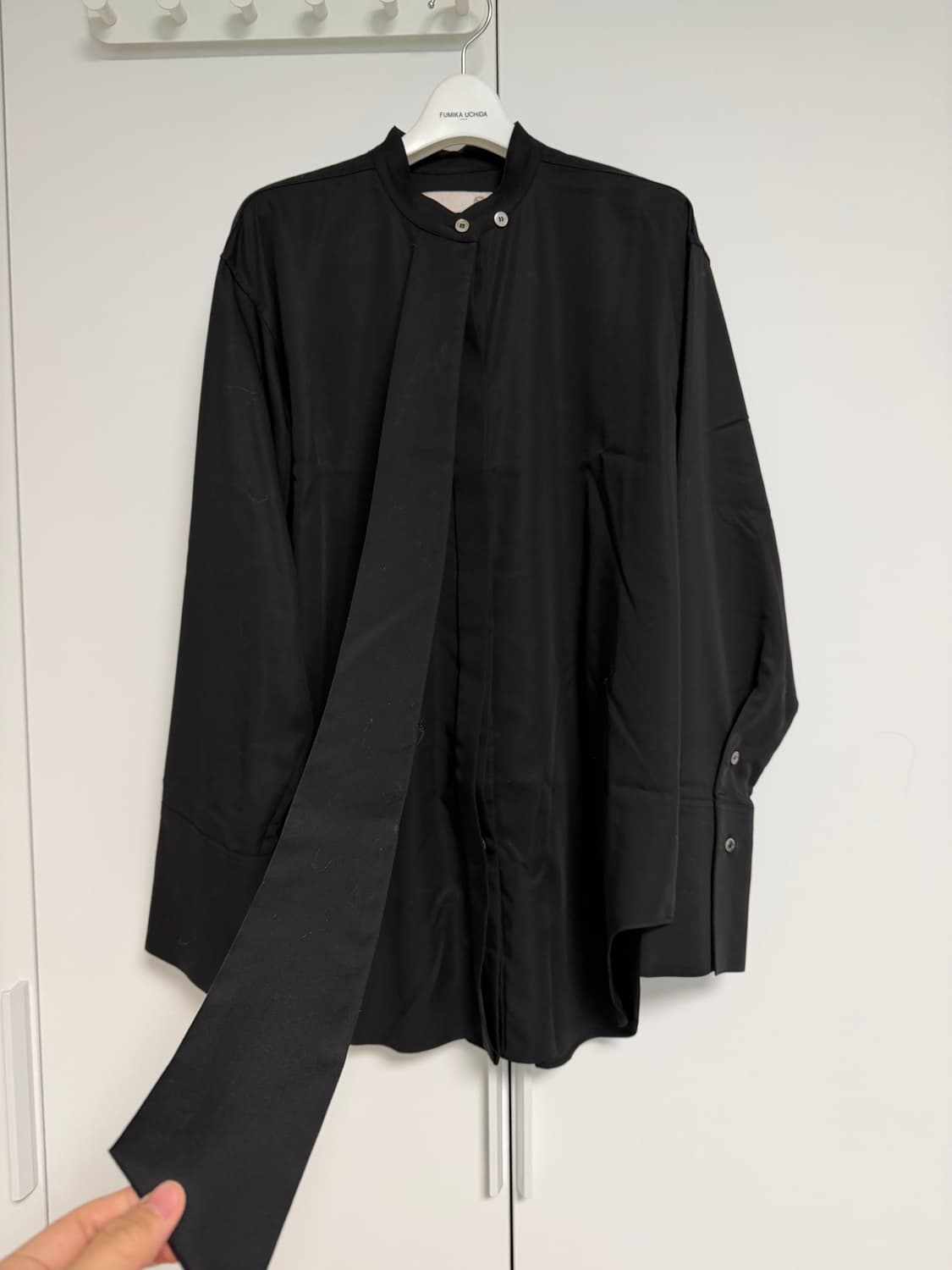 recto 렉토 캐시미어니트+타이블라우스 상품이미지4