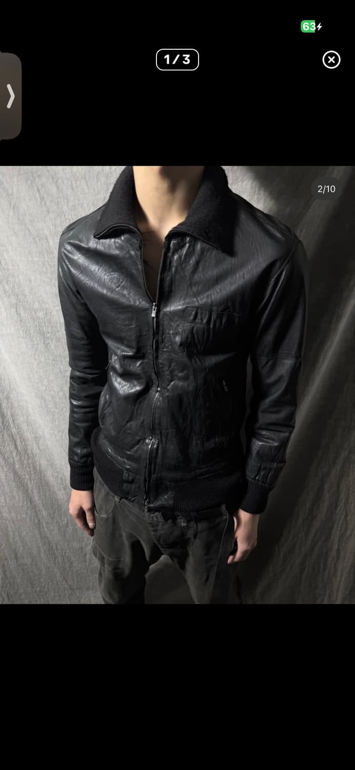 (1) 더 비리디 안느 캐틀 레더 자켓 상품이미지1