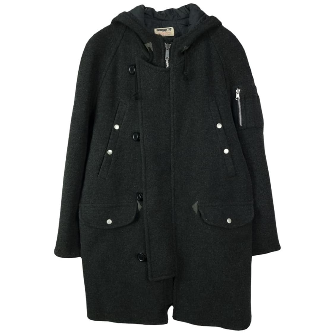 [유니온 메이드 재팬] N3B 오마주 루즈핏 모직 후드 코트 M17489 상품이미지2