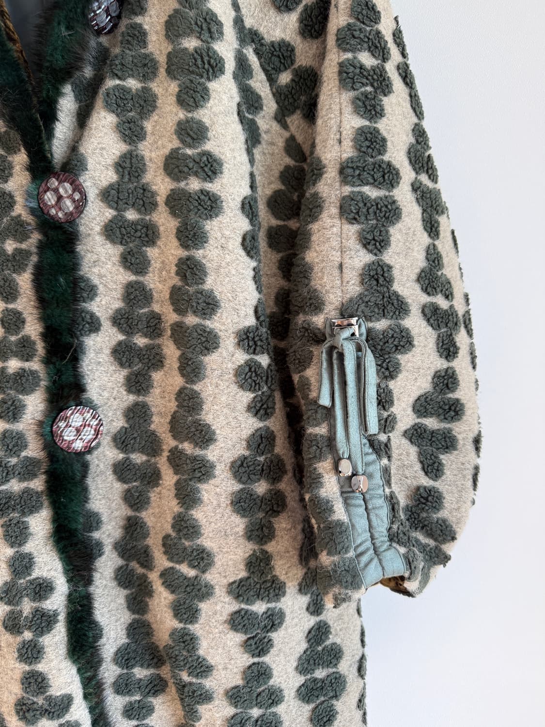 Pre owned 울 블렌드 후드 코트 상품이미지3