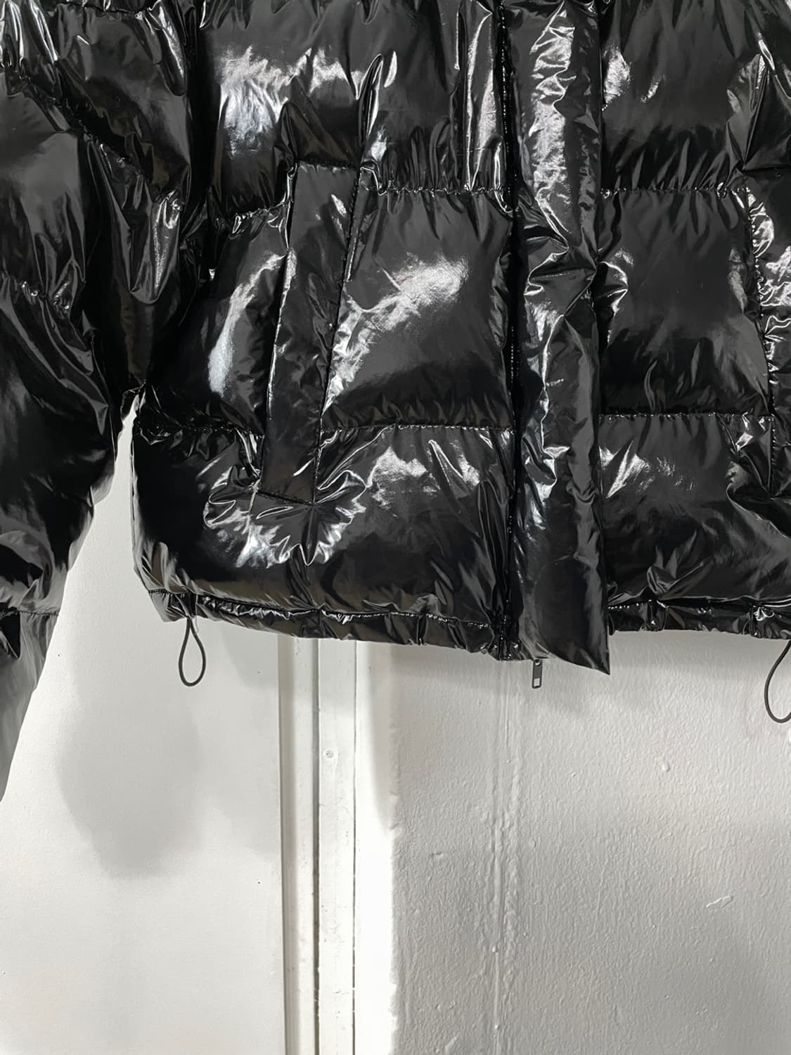 빈티지 유광 크롭 패딩 상품이미지6