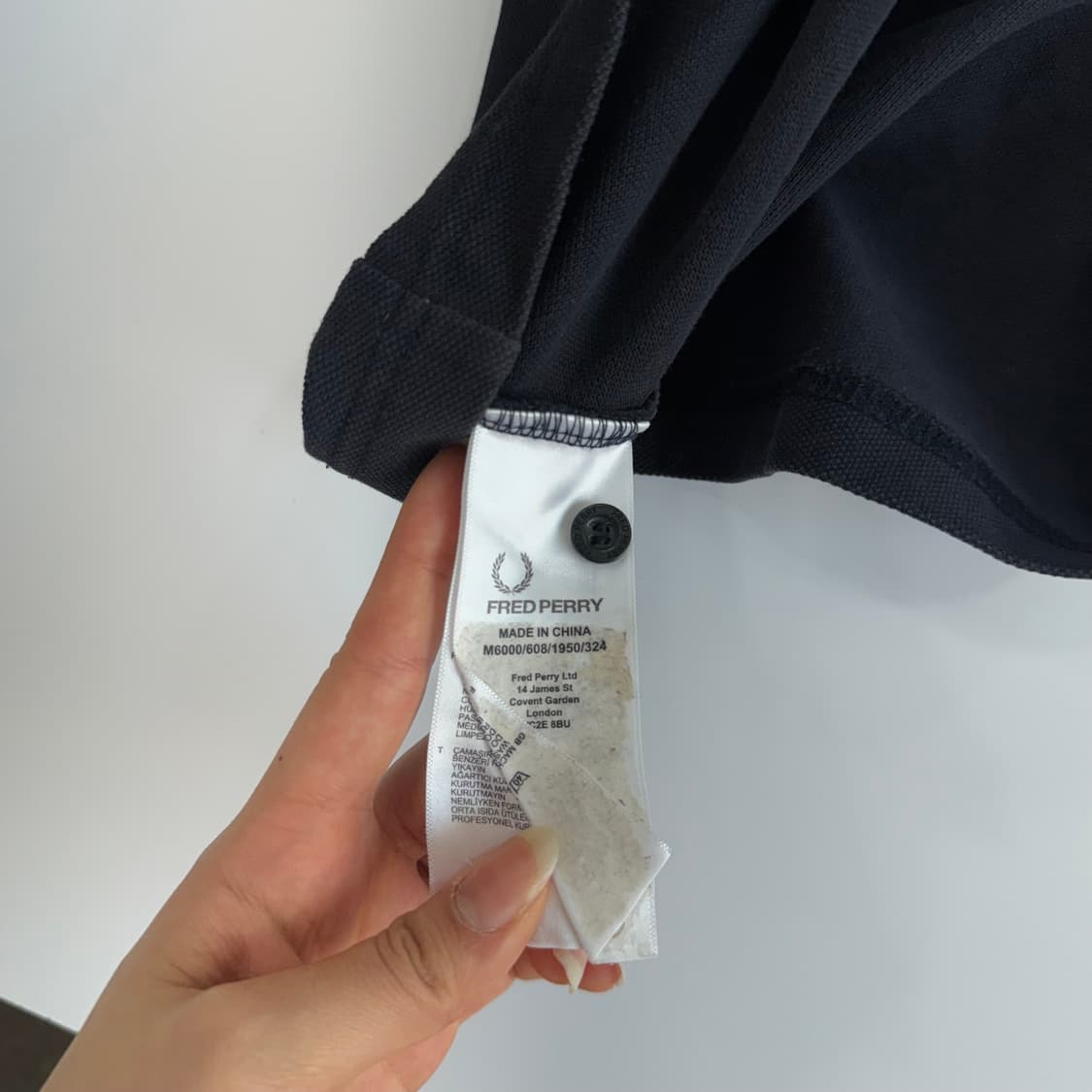 Fredperry 프레드페리 스몰로고 네이비 카라 반팔티 “ 상품이미지6