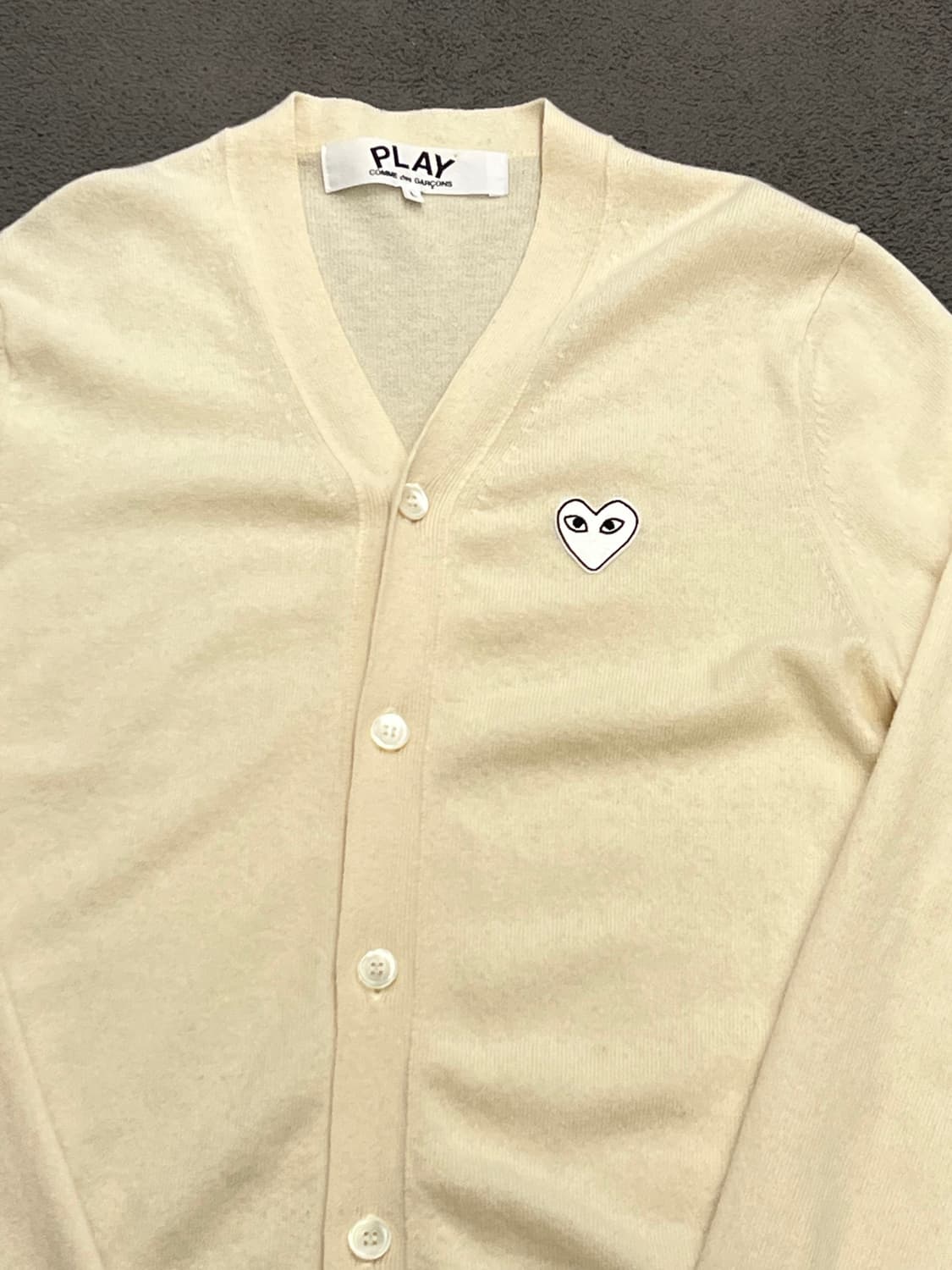 꼼데가르송 아이보리 가디건 처분  상품이미지2